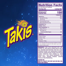 Takis Blue Heat Rolled Tortilla Chips, 1 oz., 50 pk.