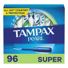 Tampax Pearl Super Unscented Tampons, 96 ct.