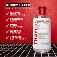 Thayers Witch Hazel Rose Petal Facial Toner, 8.5 fl oz (3 PACK )