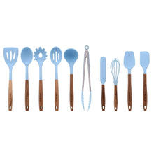 The Pioneer Woman 10-Piece Silicone and Acacia Wood Handle Cooking Utensils Set
