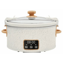 The Pioneer Woman 6 QT Slow Cooker, Locking Lid, Digital, Linen Specile, Model PW8400778514-5