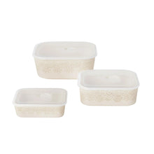 The Pioneer Woman Vintage Lace 6-Piece Nesting Casserole Baking Dish Bakeware Set with Lids, Linen