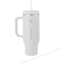 ThermoFlask 40 oz Insulated Stainless Steel Tumbler with Handle and Straw Lid, 2-pack
