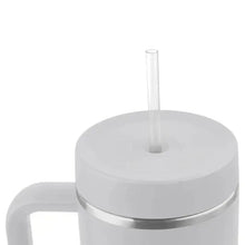 ThermoFlask 40 oz Insulated Stainless Steel Tumbler with Handle and Straw Lid, 2-pack