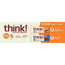 Think Thin High Protein Bar, Variety Pack, 2.1 oz, 18-count