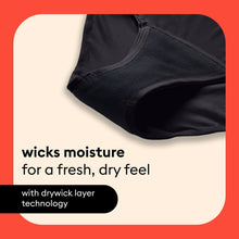 Thinx For All Leaks Women’s Hi-Waist Incontinence Underwear, Size 1X, Black