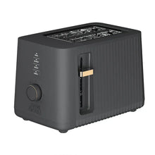 Thyme & Table 2-Slice Toaster, Extra-Wide Slots with Slide-Out Removable Crumb Tray, Slate Grey