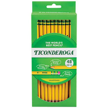 Ticonderoga Wood Pencils, Presharpened, #2 HB .3 mm Lead, Yellow, 48 Count