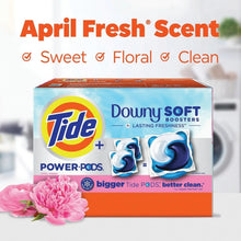 Tide Power PODs Downy Soft Boosters Laundry Detergent Pacs, April Fresh, 72 ct.