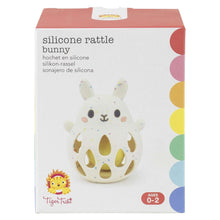 Tiger Tribe Bunny Silicone Baby Rattle – Soft BPA-Free Sensory Toy with Gentle Sound for Newborns & Infants 0–2 Years