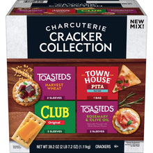 Toasteds Club Town House Charcuterie Cracker Collection Variety Pack, 39.2 oz.