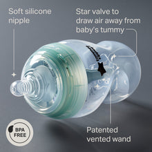 Tommee Tippee Advanced Anti-Colic Baby Bottles, 0 months plus, Pack of 2, 5oz Baby Bottles, with Slow Flow Breast-Like Nipple for Natural Latch, Self-Sterilizing and BPA Free