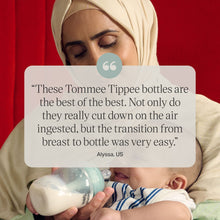 Tommee Tippee Advanced Anti-Colic Baby Bottles, 0 months plus, Pack of 2, 5oz Baby Bottles, with Slow Flow Breast-Like Nipple for Natural Latch, Self-Sterilizing and BPA Free