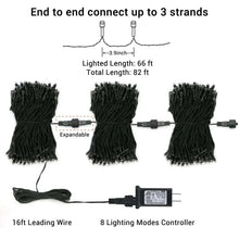 Toodour Orange & Purple Halloween Lights, 82ft 200 LED Plug in Halloween String Lights with 8 Modes, Memory & Timer Function, Connectable Halloween Outdoor Lights for Home, Garden, Halloween Decor
