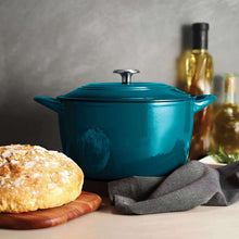 Tramontina-Enameled-Cast-Iron-7-Quart-Covered-Round-Dutch-Oven-PEACOCK-3-_1 - USA Mega Market