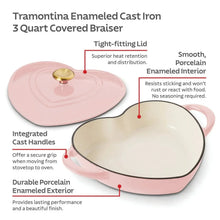 Tramontina3-QuartHeartShapeEnameledCastIronDutchOven_Shallow_OvenSafe_5 - USA Mega Market