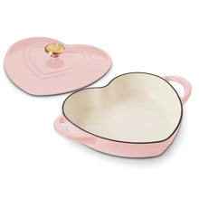 Tramontina 3-Quart Heart Shape Enameled Cast Iron Dutch Oven (Shallow, Oven Safe)