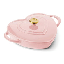 Tramontina3-QuartHeartShapeEnameledCastIronDutchOven_Shallow_OvenSafe_9 - USA Mega Market