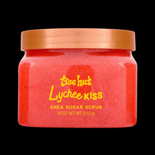 Tree Hut Lychee Kiss Shea Butter Sugar Body Scrub, 18 oz (3 PACK )