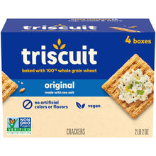 Triscuit Original Whole Grain Wheat Vegan Crackers, 8.5 oz., 4 pk.