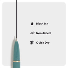 U Brands Catalina Felt Tip Pens, 3 Count, Soft Touch, Medium (0.7 mm) Point, Black Ink