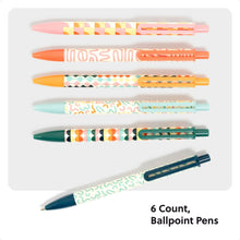 UBrandsLagunaBallpointPens_6Count_ColorfulCubist_Bold_1.0mm_Point_BlackInk1 - USA Mega Market