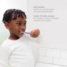 Ubbi 3 pcs Toothbrush Training Set for Babies and Toddlers, Includes Silicone Finger Brush, 360° and Soft Bristled Toothbrush, Smoothie Purple