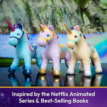 Unicorn Academy Official Cinder Plush Toy, Unicorn Stuffed Animal, Unicorn Toys for Girls Ages 1 & Up, Orange, 7”