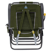 GCI Outdoor Legz Up Lounger Adjustable Folding Recliner Camp Chair, Heathered Loden