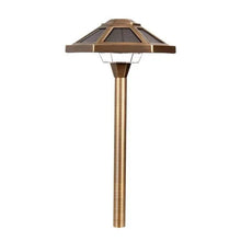 VOLTPremiumSolidBrassOutdoorSolarPathLights_2-pack - USA Mega Market