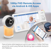 VTech 7" High Definition Remote Access 1080p Pan & Tilt Baby Video Monitor, RM7866HD, White