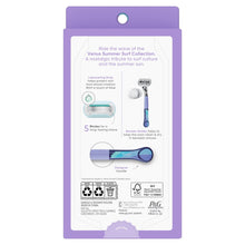 Venus Manual Razor, Summer Surf Extra Smooth Sensitive, 5 Blade Razor, Handle + 2 Refills