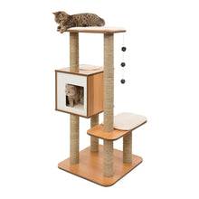 VesperHighBaseCatTree-Walnut - USA Mega Market