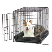Vibrant-Life-Wire-Dog-Crate-Single-Door-Divider-and-Leak-Proof-Tray-Metal-Foldable-Durable-Black_2222_14 - USA Mega Market