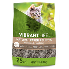 Vibrant Life Natural Paper Pellets Cat Litter, Unscented, 25 lb Bag