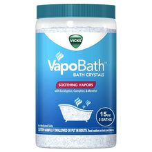 Vicks VapoBath Crystals Non-Medicated Bath Salts with Vicks Vapors, Aromatherapy, 15 oz