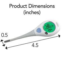 Vicks Rapid Read Digital Thermometer for Adults and All Ages, Oral, Rectal or Underarm Use, White, VDT972USV4