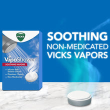 Vicks Vapo Shower Tablets, Menthol Scent Soothing Non-Medicated Shower Steamers, 5 Count