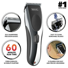 Wahl Lithium Ion All-in-One Beard Trimmer for Men - Black/ Silver Model 9888-600