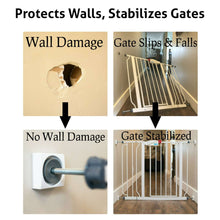 Wall Nanny Mini 4-Pack Baby Gate Wall Protectors, White – Small Wall Savers for Pet, Dog & Child Safety Gates