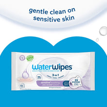 WaterWipes Sensitive Soothing, 99% Water with Botanical Extract, Unscented Baby Wipes, 240 Wipes