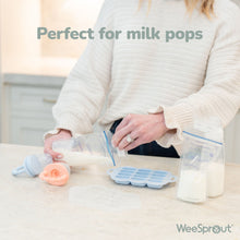 WeeSprout Silicone Baby Feeder Teether Set with Extra Pouches & Freezer Tray