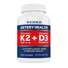 WeiderArteryHealthwithVitaminK2PlusD3_90VeggieCaps - USA Mega Market