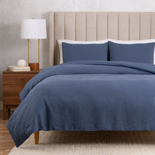 WelHome Cotton Linen Relaxed Duvet Cover, 3-piece Set