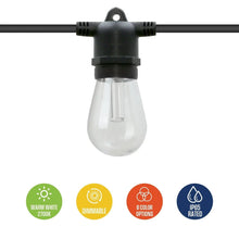 Westinghouse 36' Solar Powered LED Color Changing String Light Set, 15 Bulbs with Remote Control