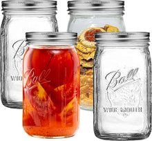 Wide-Mouth-Mason-Jars-32-oz-4-Pack-Ball-Wide-Mouth-32-Ounces-Quart-Mason-Jars-With-Airtight-lids_5235_1 - USA Mega Market