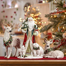 Woodland_Holiday_Resting_Deer_Figurine_10.25IN - USA Mega Market