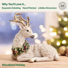 Woodland_Holiday_Resting_Deer_Figurine_10.25IN_3 - USA Mega Market