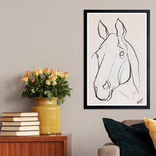 WynwoodStudio-StallionSketchIII-AnimalsFramedWallArtPrint-Black-White1-_2 - USA Mega Market