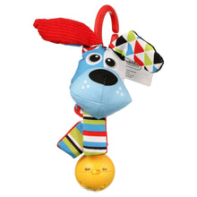 Yookidoo 'Shake me' Rattle - Multi-Textured and Attach Toys to Baby Gyms, Carriers, Strollers (Dog)